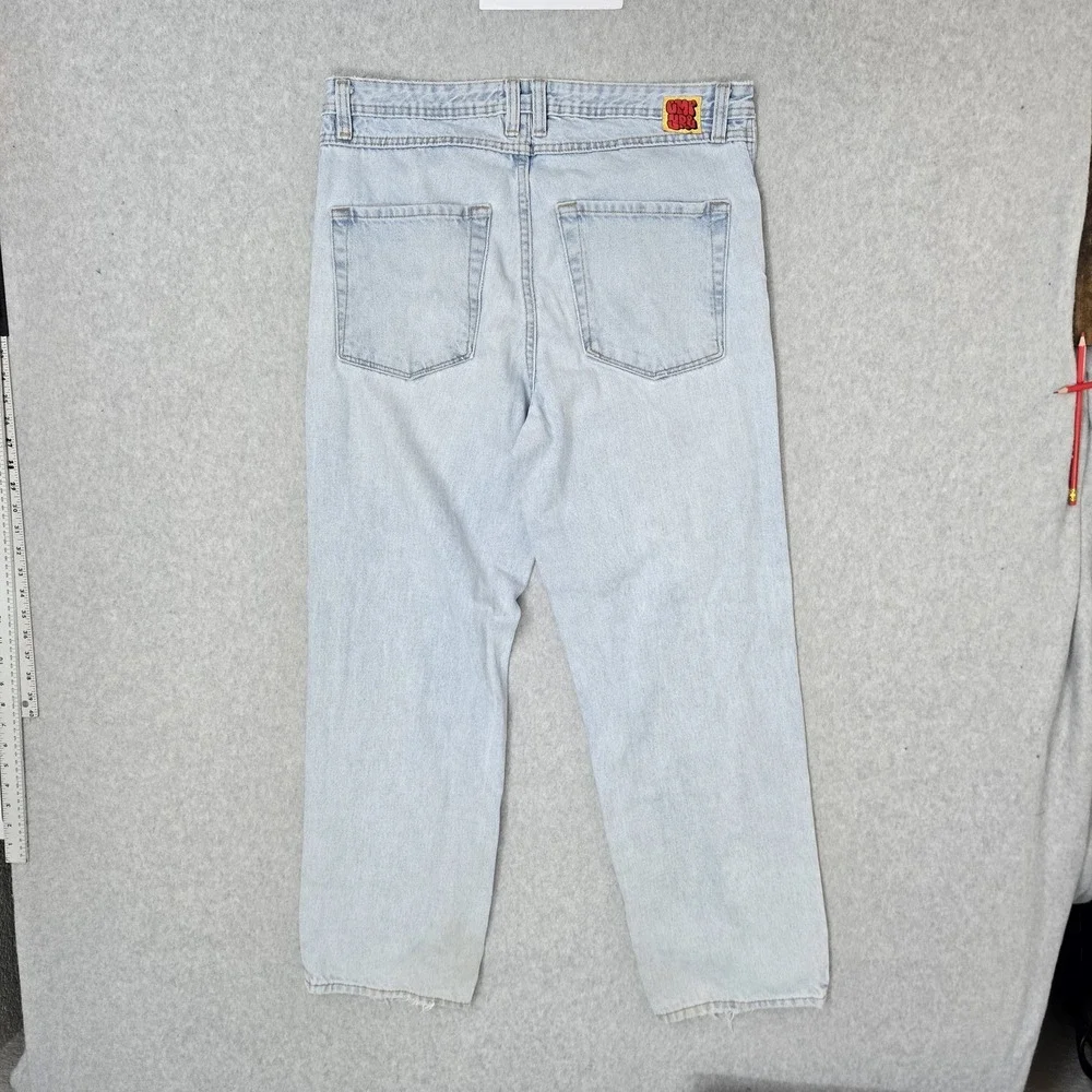 Empyre Men Jeans 32 Light Blue Denim Relaxed Baggy Y2K Skate Grunge READ